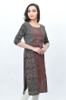  Black Cotton Ajrak Print Long Kameez