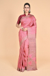 MAUVE TUSSAR PRINTED SAREE