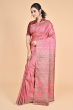 MAUVE TUSSAR PRINTED SAREE