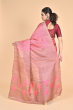 MAUVE TUSSAR PRINTED SAREE