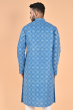 BLUE COTTON FLEX LONG KURTA