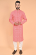 PINK COTTON FLEX LONG KURTA