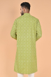 LIGHT GREEN COTTON FLEX LONG KURTA