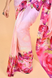 PINK DIGITAL PRINTED SILK SAREE