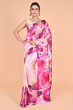 PINK DIGITAL PRINTED SILK SAREE