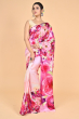 PINK DIGITAL PRINTED SILK SAREE