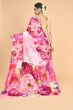 PINK DIGITAL PRINTED SILK SAREE