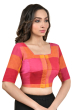 MULTICOLORED COTTON BLOUSE