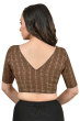 BROWN COTTON BLOUSE