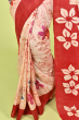 OFF WHITE BATIK SILK SAREE