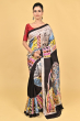 MULTI COLOURED BATIK SILK SAREE