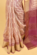 BEIGE TUSSAR PRINTED SAREE