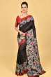 BLACK BATIK SILK SAREE