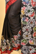 BLACK BATIK SILK SAREE