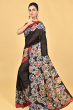 BLACK BATIK SILK SAREE