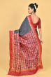 BLACK TUSSAR PRINTED BATIK SAREE