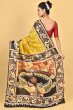 YELLOW BATIK SILK SAREE