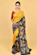 YELLOW BATIK SILK SAREE