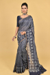 NAVY BLUE MUNGA TUSSAR SAREE