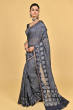 NAVY BLUE MUNGA TUSSAR SAREE