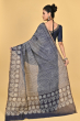 NAVY BLUE MUNGA TUSSAR SAREE