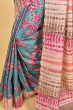 BLUE TUSSAR PRINTED SAREE