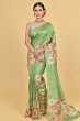 GREEN BATIK SILK SAREE