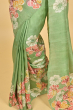 GREEN BATIK SILK SAREE