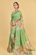 GREEN BATIK SILK SAREE