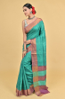 GREEN TUSSAR PRINTED SAREE