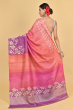 PURPLE TUSSAR PRINTED SAREE