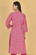 PINK RAYON PRINTED LONG KAMEEZ