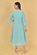 SEA GREEN CHIKON LONG DRESS