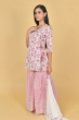 PINK COTTON PRINTED SHARARA SET