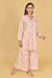 PINK COTTON PRINTED PALAZZO SET