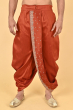 RUST READY TO WEAR COTTON SLUB DHOTI