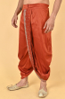 RUST READY TO WEAR COTTON SLUB DHOTI