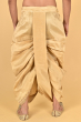 BEIGE READY TO WEAR DUPION SILK DHOTI