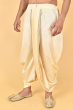 BEIGE COTTON TUSSAR READY TO WEAR DHOTI