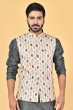 MULTI COLOURED DIGITAL PRINTED ETHNIC JACKET