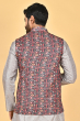 MULTI COLOURED DIGITAL PRINTED ETHNIC JACKET