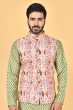 MULTI COLOURED DIGITAL PRINTED ETHNIC JACKET