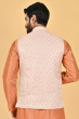 PINK JACQUARD WOVEN ETHNIC JACKET