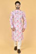 MULTI COLOUR PRINTED COTTON BLEND LONG KURTA