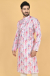 MULTI COLOUR PRINTED COTTON BLEND LONG KURTA