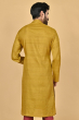 MUSTARD TUSSAR EXCLUSIVE EMBROIDERED LONG KURTA