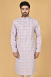 MULTI COLOUR PRINTED COTTON BLEND LONG KURTA