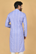 BLUE COTTON PRINTED EXCLUSIVE LONG KURTA