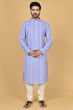 BLUE COTTON PRINTED EXCLUSIVE LONG KURTA