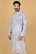 MULTI COLOUR PRINTED COTTON BLEND LONG KURTA